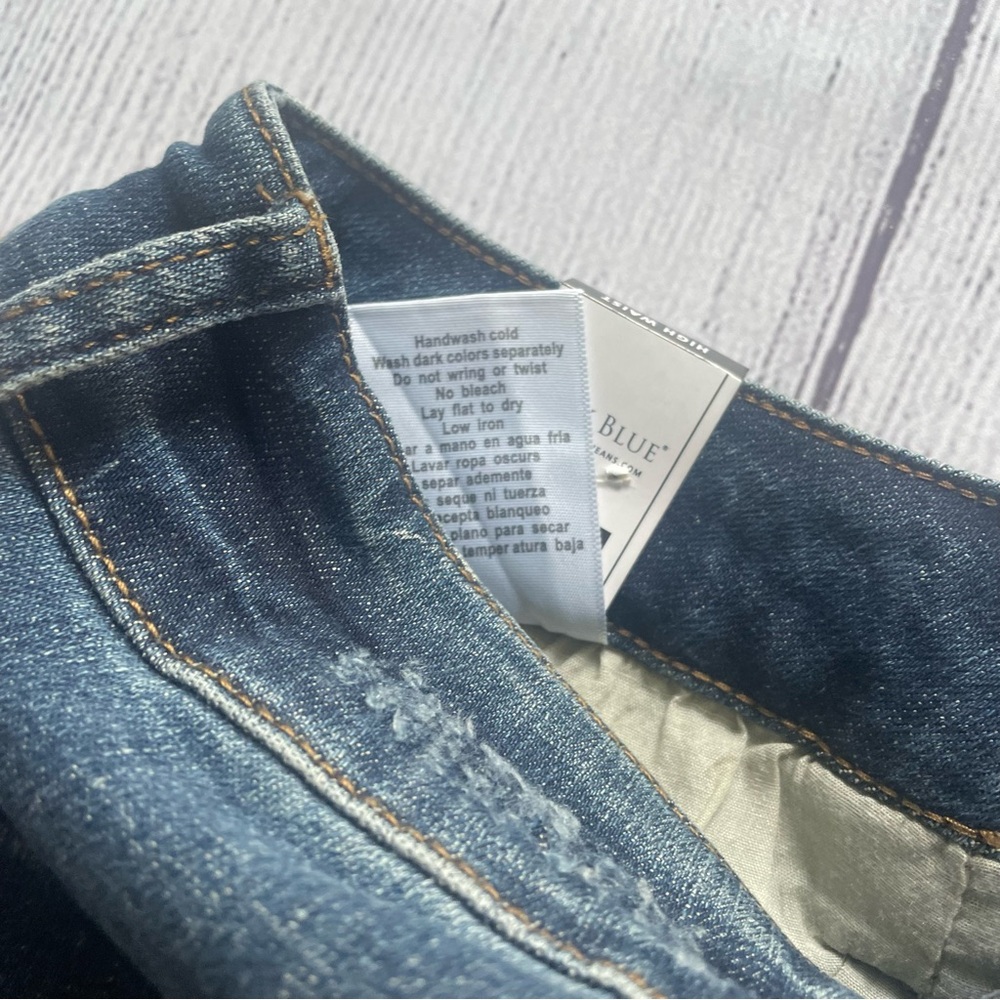Judy Blue Dark Wash High Rise Distressed Jeans - Picture 2 of 12